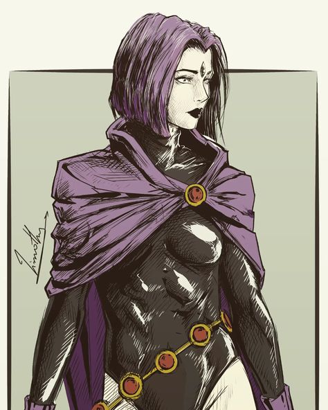 Raven Art Titans, Raven Dc Art, Raven Fanart Teen Titans, Raven Dc Icons, Dc Raven Fanart, Raven Art Dc, Raven Justice League, Raven Dc Fanart, Raven Reference