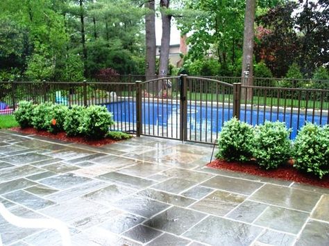 16+Pool+Fence+Ideas+for+Your+Backyard+(AWESOME+GALLERY)FacebookGoogle+PinterestTumblrTwitterYouTube Pool Fencing Landscaping, Pool Fence Ideas, Fence Around Pool, Aluminum Pool Fence, Kleiner Pool Design, Moderne Pools, Pool Enclosures, The Residents, Backyard Pool Landscaping