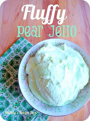 Tropical Jello Salad Pear Jello, Fluffy Jello, Baby Popsicles, Fluff Salads, Desserts Pudding, Tupperware Containers, Jello Recipe, Childcare Ideas, Canned Pears