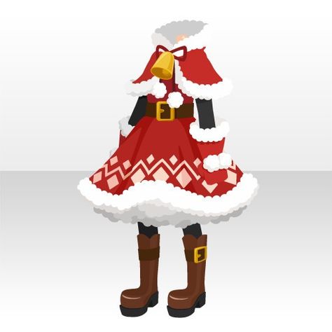 Christmas Outfit Dresses, Christmas Clothing Ideas, Jumper Ideas, Santa Dress, Tiny Clothes, Drawing Anime Clothes, Fashion Sketchbook, Cocoppa Play, Dress Drawing