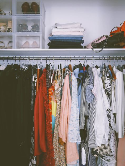 Your Messy Closet is Costing You Money Combat Fashion, Best Hangers, Messy Closet, Celine Dress, Buy Desk, Build A Wardrobe, Desk And Chair Set, Inside Design, Health And Happiness