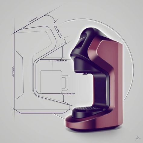 2,854 Likes, 47 Comments - Filip Chaeder (@filipchaeder) on Instagram: “Here is the final shot from that coffee machine from last week! Let me know what you guys think ” Sketches Reference, Coffee Machine Design, Product Sketches, Sketches Design, Product Sketch, Coffee Tattoo, Design Sketching, Photo Coffee, Books Cover