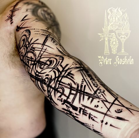 Arm Tattoo Viking, Viking Tattoos For Men, Voll Arm-tattoos, Viking Rune Tattoo, Tato Geometris, Scandinavian Tattoo, Viking Tattoo Sleeve, Tato Dengan Makna, Rune Tattoo