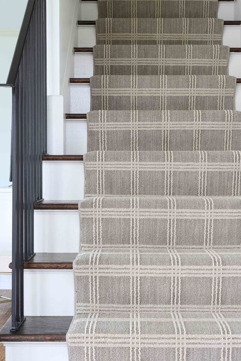 Derby House - Laura Design Co Carpeted Staircase, Staircase Carpet, Staircase Pictures, Farmhouse Staircase, Farmhouse Stairs, Carpet Staircase, Staircase Runner, Staircase Ideas, Staircase Remodel