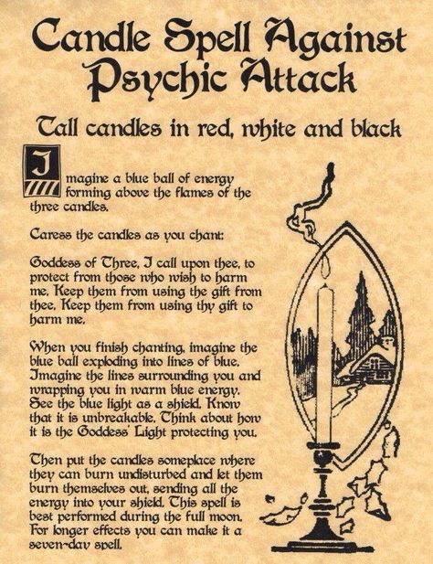 Candle spell against psychic attacks Witchcraft Spells For Beginners, Spells For Beginners, Magic Spell Book, Under Your Spell, Magick Spells, Wiccan Spell Book, Witchcraft Spell Books, Witch Spell Book, Psychic Attack