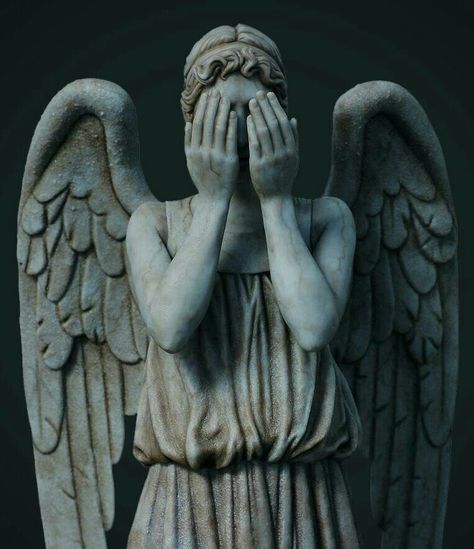 Weeping Angel Aesthetic, Weeping Angel Doctor Who, Dr Who Tattoo, Doctor Who Aesthetic, Who Aesthetic, Crying Angel, Streetwear Wallpaper, Angel Garden Statues, Weeping Angels