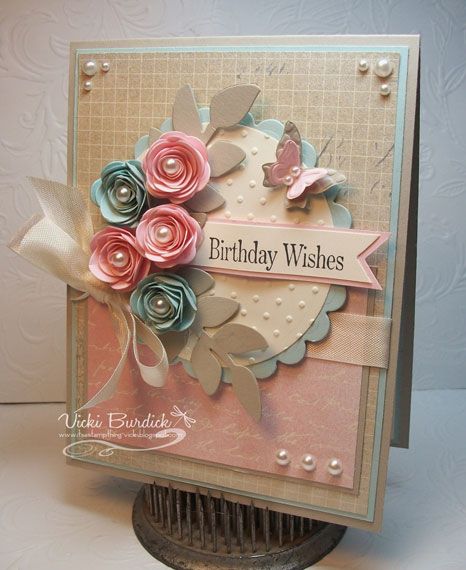 CC429...Birthday Wishes by justcrazy - Cards and Paper Crafts at Splitcoaststampers Card With Flowers, Cardmaking Ideas, Envelope Art, Adult Crafts, Butterfly Cards, Handmade Birthday Cards, Pretty Cards, Card Tags, Mothers Day Cards