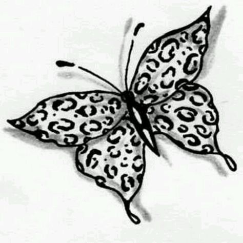 Black n gray Leapord Tattoo Ideas, Tattoos With Leopard Print, Animal Print Butterfly Tattoo, Cheetah Print Butterfly Tattoo, Cheetah Butterfly Tattoo, Leopard Print Butterfly Tattoo, Leopard Print Tattoo On Shoulder, Butterfly Leopard Tattoo, Leopard Print Tattoo