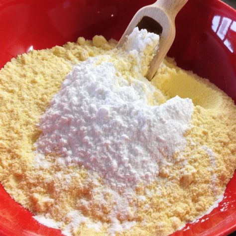 Self-Rising Cornmeal Recipe | Allrecipes Self Rising Cornmeal Recipe, Self Rising Cornmeal, Cornmeal Cornbread, The Spruce Eats, Cornmeal Recipes, Homemade Bisquick, Corndog Recipe, Corn Meal, The Spruce