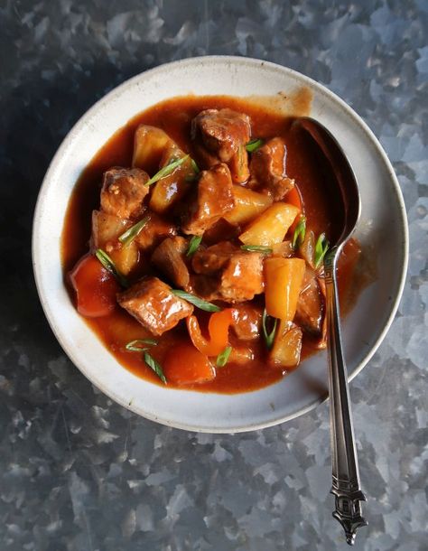 Instant Pot Sweet and Sour Pork Recipe - Viet World Kitchen Sweet And Sour Pork Recipe, Sweet N Sour Pork Recipe, Instant Pot Cookbook, Instant Pot Soup Recipes, Instant Pot Pork, Best Instant Pot Recipe, Instant Pot Soup, Pork Recipe, Instant Pot Dinner Recipes