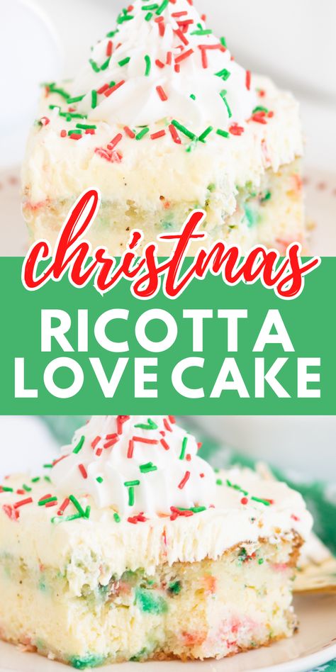 Holiday Dessert Drinks, Cream Jello, Love Cake Recipe, Festive Dessert Recipes, Jello Cookies, Christmas Ice Cream Cake, Cookies Fruit, Delicious Holiday Desserts, Holiday Cake