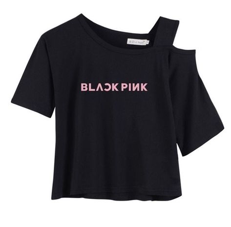 Monsta X Seventeen, Blackpink Hoodie, Kpop Black Pink, Kpop Tshirt, Off Shoulder T Shirt, Kpop Merch, Black Pink Dance Practice, Pink Outfits, Black Pink Kpop