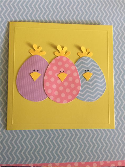 Easter Cards Handmade Easy Kids, Childrens Easter Cards, Easter Cards Diy Simple, Simple Easter Cards To Make, Easter Cards Handmade Easy Simple, Diy Easter Cards For Kids, Easter Egg Cards Handmade, Easy Easter Cards To Make, Easter Homemade Cards