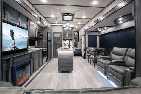 The Best 5th Wheel Camper Brands And Manufacturers (Review) Fancy Apartment, Scamp Trailer, 5th Wheel Camper, Fifth Wheel Toy Haulers, Fifth Wheel Campers, Fifth Wheels, Electric Heater, Best Build, Luxury Suite