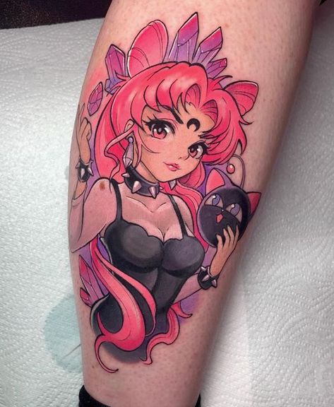 Final Fantasy Tattoo, Sailor Moon Brooch, Venus Tattoo, Sailor Moon Tattoo, Moon Tattoos, One Piece Tattoos, Fantasy Tattoos, Bow Tattoo, Black Lady