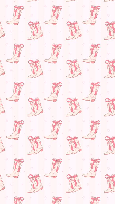 pink iphone wallpaper Pink Boots Wallpaper, Phone Widgets Ideas Pink, Iphone Wallpaper Cowboy, Pink Country Aesthetic Wallpaper, Pink Cowboy Wallpaper, Pink Country Wallpaper, Preppy Cowgirl Wallpaper, Bow Background Wallpapers, Pink Aesthetic Western