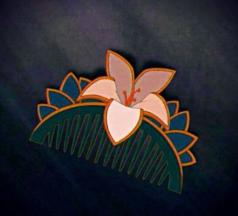 Mulan Comb Tattoo, Mulan Symbols, Mulan Hair Comb, Mulan Comb, Mulan Flower, Disney Symbols, Mulan Tattoo, Lovely Tattoo, Tattoo Disney