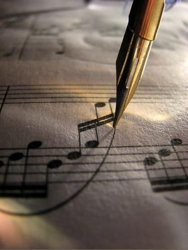 A Pen, Music Notes, Fountain Pen, Sheet Music, Pen, Music