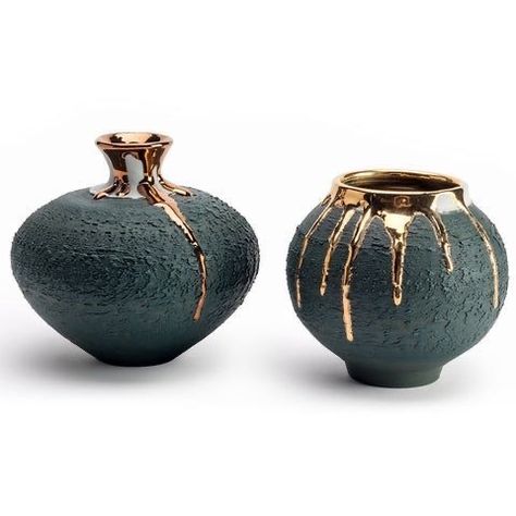 Molten Gold, Textured Vase, Moon Jar, Tactile Texture, Raku Pottery, Easter Decorations Dollar Store, Easter Decorations Christian, Easter Decorations Outdoor, Easter Decorations Diy Easy