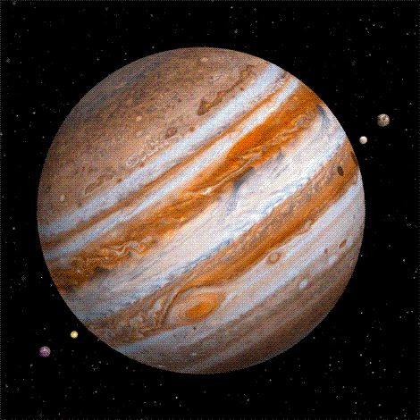 Jupiter and it's visible moons. Planeta Jupiter, Jupiter Planet, Sistem Solar, Foto Langka, Planets And Moons, Tapeta Galaxie, Space Planets, The Planets, The Solar System