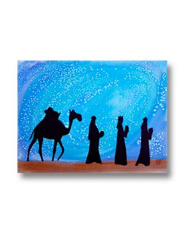 Three Kings Art = could do nativity; just takes watercolors, salt, and black cutouts and glue Salt Watercolor, King Craft, Three Kings Day, The Three Wise Men, 3 Kings, Christmas Art Projects, We Three Kings, Man Crafts, Student Awards