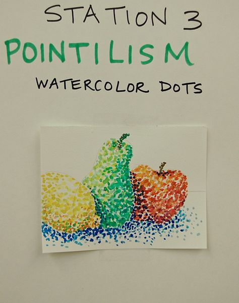 art ed with emily valenza — this lesson from deep space sparkle really... Pointilism Art Ideas Easy, Pointalism Art, Sparkle Art, Art Docent, Ideas Watercolor, Deep Space Sparkle, Hundertwasser Art, Middle School Art Projects, Stippling Art