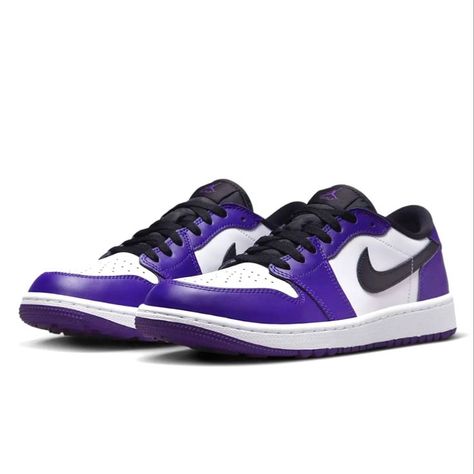 Jordan 1 Low G Mens Shoes Low G, Nike Jordan 1 Low, Basketball Icon, Nmd Sneakers, Classic Branding, Jordan 8, White Camo, Vibrant Purple, Air Jordan 1 Low