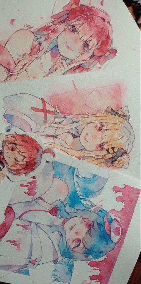 Manga Watercolor, Arte Sketchbook, Anime Drawings Tutorials, Watercolor Drawing, Sketchbook Art Inspiration, Art Anime, Cool Art Drawings, Anime Sketch, Art Inspiration Drawing