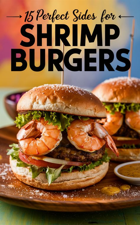 🍤���🍔 Elevate your shrimp burger game with these delicious side dish ideas! #shrimpburgers #sidedishinspiration Side Dishes For Shrimp, Sides For Shrimp, What To Serve With Shrimp, Nutritious Salads, Shrimp Side Dish, Spicy Shrimp Pasta, Shrimp Burgers, Garlic Parmesan Shrimp, Side Dish Ideas