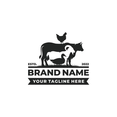 Farming Logo, Equine Logos, Animal Logo Design, Petting Farm, Farm Inspiration, Livestock Feed, Patch Ideas, Farm Business, Farm Logo