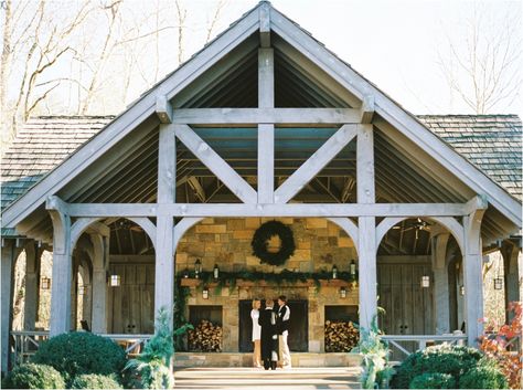 Blackberry Farm wedding at Yallerhammer Pavilion in Tennessee - an intimate elopement Blackberry Farms Wedding, Event Pavilion, Barn Exterior, Venue Business, Wedding Pavilion, Outdoor Country Wedding, Blackberry Farm, Blackberry Farms, Outdoor Pavilion