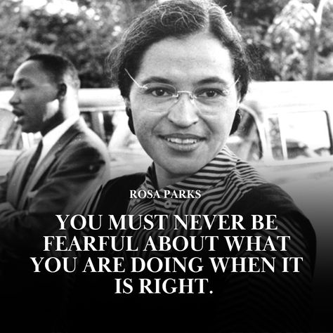 #leadership #rosaparks #motivationalquote #inspirationalquotesmotivation #inspirationallifequotes #inspirationalquotesforwomen Quotes For Leadership, Rosa Parks Quotes, Never Too Late To Start, Leo Buscaglia, Rosa Parks, Do What Is Right, Never Too Late, Too Late, You Must