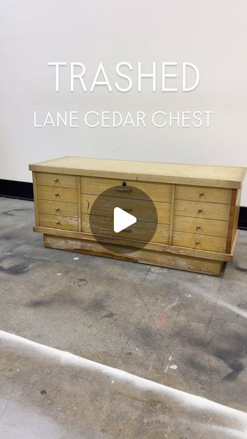 Lauren Hull | furniture flipping teacher on Instagram: "BACK TO LIFE 🤩
Comment ‘CHEST’ and I’ll send you more details about this project! 
This Lane Cedar Chest was TRASHED but I saw the potential it had! Thanks to @kregjig (AD) I was able to build and add a brand new furniture base which totally changed the look and brought this chest…⬆️" Lane Cedar Chest Makeover Ideas, Cedar Chest Makeover Diy, Modern Hope Chest, Lane Cedar Chest Makeover, Cedar Chest Makeover, Hope Chest Makeover, Painted Cedar Chest, Lane Cedar Chest, Small Scale Furniture