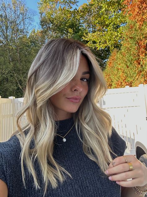 Ash Blonde Balayage Brunette Money Piece, Bleach And Tone Hair Shadow Root, Lived In Blonde Balayage Dark Roots, Blonde Hair Transformations, Summer Blonde Hair, Haircut 2024, Summer Blonde, Bronde Hair, Brunette Hair With Highlights