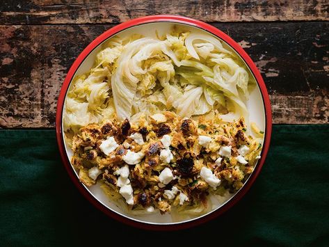 Cook this: Braised and dressed cabbage from Mary Berg's Well Seasoned Easy Cabbage Recipes, Types Of Cabbage, Grilled Cabbage, Mary Berg, Roasted Cabbage, Savoy Cabbage, Cooked Cabbage, Dinner This Week, Roasted Meat