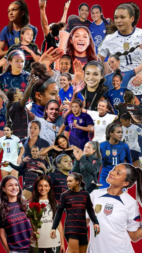 Sophia Smith Soccer, Soccer Player Workout, Trinity Rodman, Soccer Backgrounds, Usa Soccer Team, Uswnt Soccer, Sophia Smith, Soccer Season, Women's Soccer Team