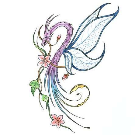 Dragon With Dragonfly Wings Tattoo Design - TattooWoo.com Dragon Drawing Wings, Dragonfly Wings Tattoo, Drawing Wings, Small Dragon Tattoos, Tattoo Dragon, Dragonfly Tattoo Design, Wing Tattoo Designs, Dragon Tattoo For Women, Butterfly Tattoos For Women