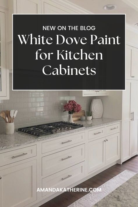 Is White Dove a Good Color for Kitchen Cabinets?
Because of its classic, fairly neutral undertones, White Dove is a great choice for kitchen cabinets. When choosing a paint color for kitchen cabinets, there are several other selections you need to consider. The color of your countertops and backsplash tile are important factors in deciding your cabinet paint color. Dove Kitchen Cabinets, White Dove Kitchen Cabinets, Painting Cabinets Kitchen, White Dove Kitchen, Paint Color For Kitchen Cabinets, Paint Color For Kitchen, Color For Kitchen Cabinets, Paint 2024, Paint Colors For Kitchen Cabinets