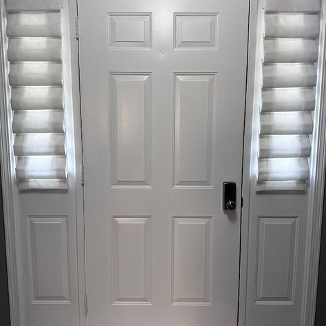 SOFT FOLDED SHADE for Side Light Front Door fabric Included Price is per Shade - Etsy Light Front Door, Front Door Side Windows, Front Doors With Windows, Curtains Window, Side Lights, Side Window, Curtains Window Treatments, Roman Shades, Window Curtains