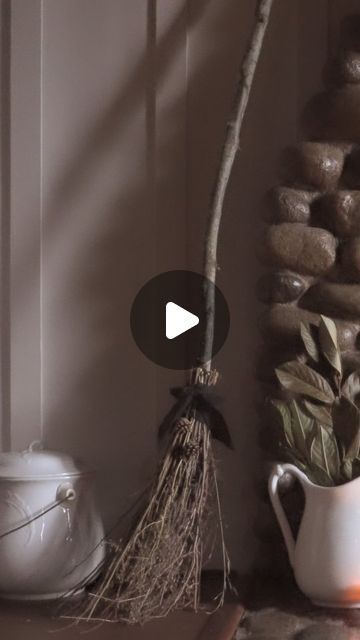 Smile Mercantile Craft Co. on Instagram: "How to make a witch broom with basically weeds and sticks: new tutorial at SmileMercantile.com & YouTube 🖤🖤🖤

#easycrafts #fallcrafts #foraging #cozy #witchesofinstagram #witchbroom #broom #witches #practicalmagic #rustic #halloweencrafts #halloweencostume #witchyvibes #magic #harrypotter #naturalwitch #halloweendecorations #halloweendecor #crafts #floralart" Creepy Diy, Witch Broom, Practical Magic, Witchy Vibes, A Witch, Hallows Eve, Fall Crafts, Halloween Crafts, Easy Crafts