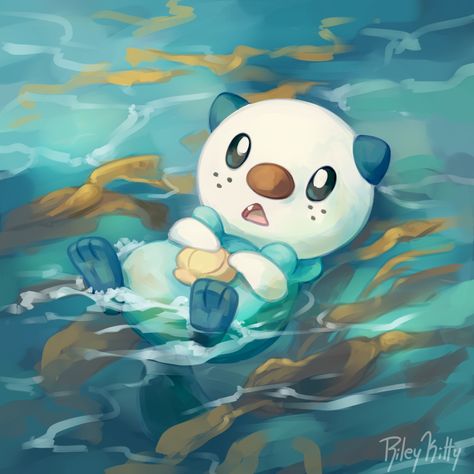 https://www.deviantart.com/rileykitty/art/Oshawott-799874649 Water Type Pokemon, Pokemon Painting, Pokemon Starters, Wild Pokemon, Images Kawaii, Cute Pokemon Pictures, Pokemon Images, Pokemon Stuff, Water Type