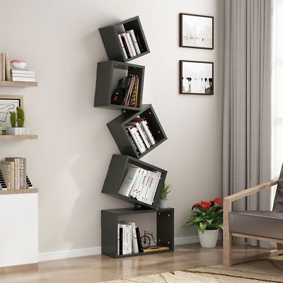 Creative Wall Storage, Bookshelf Decorating Ideas, Bookshelf Modern, Wall Storage Shelves, Apartment Checklist, Bookshelves In Living Room, Corner Bookshelves, Bookcase Design, Cube Bookcase