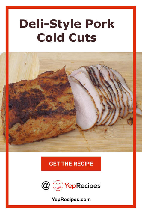 Homemade Deli-Style Pork Cold Cuts Recipe Dinner Party Meals Main Dishes, Lunch Sandwich Recipes, Deli Meat Recipes, Pork Sandwich Recipes, Pork Tenderloin Sandwich, Picnic Sandwiches, Cut Recipe, Meat Sandwich, Deli Meats