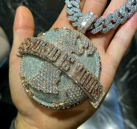 Big Gold Chains, Iced Out Jewelry, Men Pendant, Rapper Jewelry, Custom Pendant, Custom Bling, Expensive Jewelry Luxury, Name Pendant, Hip Hop Style