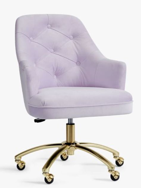 Lilac Room Ideas, Light Purple Room Ideas, Teen Desk Chair, Light Purple Room, Lilac Room, Lilac Bedroom, Purple Bedroom Decor, Teen Desk, Purple Room Decor