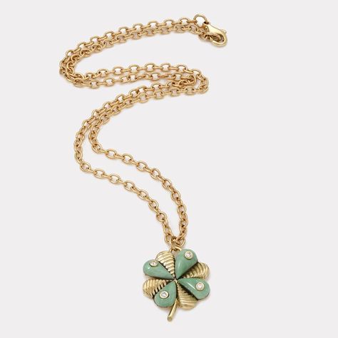 Necklace Collection – Page 2 – Retrouvai Compass Pendant, Clover Charm, Diamond Chain, Fabulous Jewelry, Simple Gifts, Four Leaf, Pink Opal, Leaf Clover, Green Turquoise