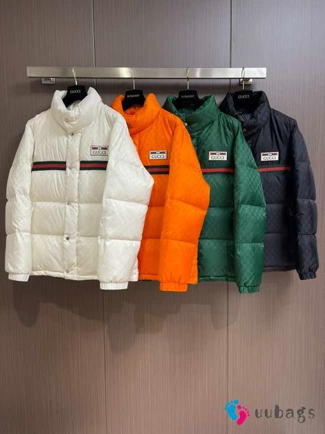 Gucci men's down jackets 4 colors - uubags.org Man Down, Jackets Men Fashion, Clothing Websites, Down Jackets, Chic Me, Bags Designer Fashion, Gucci Men, Exclusive Bag, Men Fashion