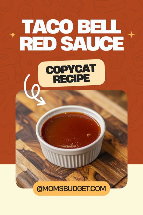 Taco Bell Copycat Red Sauce Recipe Taco Bell Enchirito Sauce Recipe, Taco Bell Copycat Recipes Sauces, Copycat Taco Bell Recipes, Taco Bell Mild Sauce Recipe, Taco Bell Red Sauce, Mild Sauce Recipe, Taco Bell Copycat Recipes, Taco Bell Hot Sauce, Taco Bell Sauce