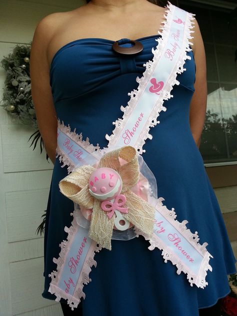 Baby Shower Mom To Be It's a Girl Sash Pink With Rattle, Ribbon and Corsage  in Home & Garden, Greeting Cards & Party Supply, Party Supplies | eBay Distintivos Baby Shower, Kat Diy, Baby Shower Corsage, Maternity Sash, Baby Kicking, Baby Sleep Problems, Shower Bebe, Third Baby, Mom To Be