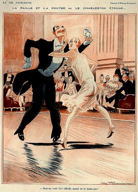 Vintage Dancers 1920s Dance, 1920s France, Charleston Dance, Advertising Archives, Art Deco Illustration, Deco Poster, Art Deco Posters, Photography Beauty, Clothing Photography